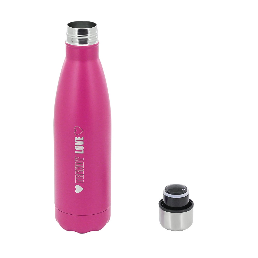 BOTELLA TERMICA TRENDY 500ML FUCSIA