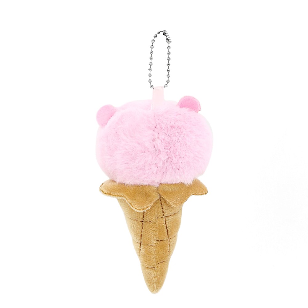 LLAVERO TRENDY CAPYBARA HELADO ROSA