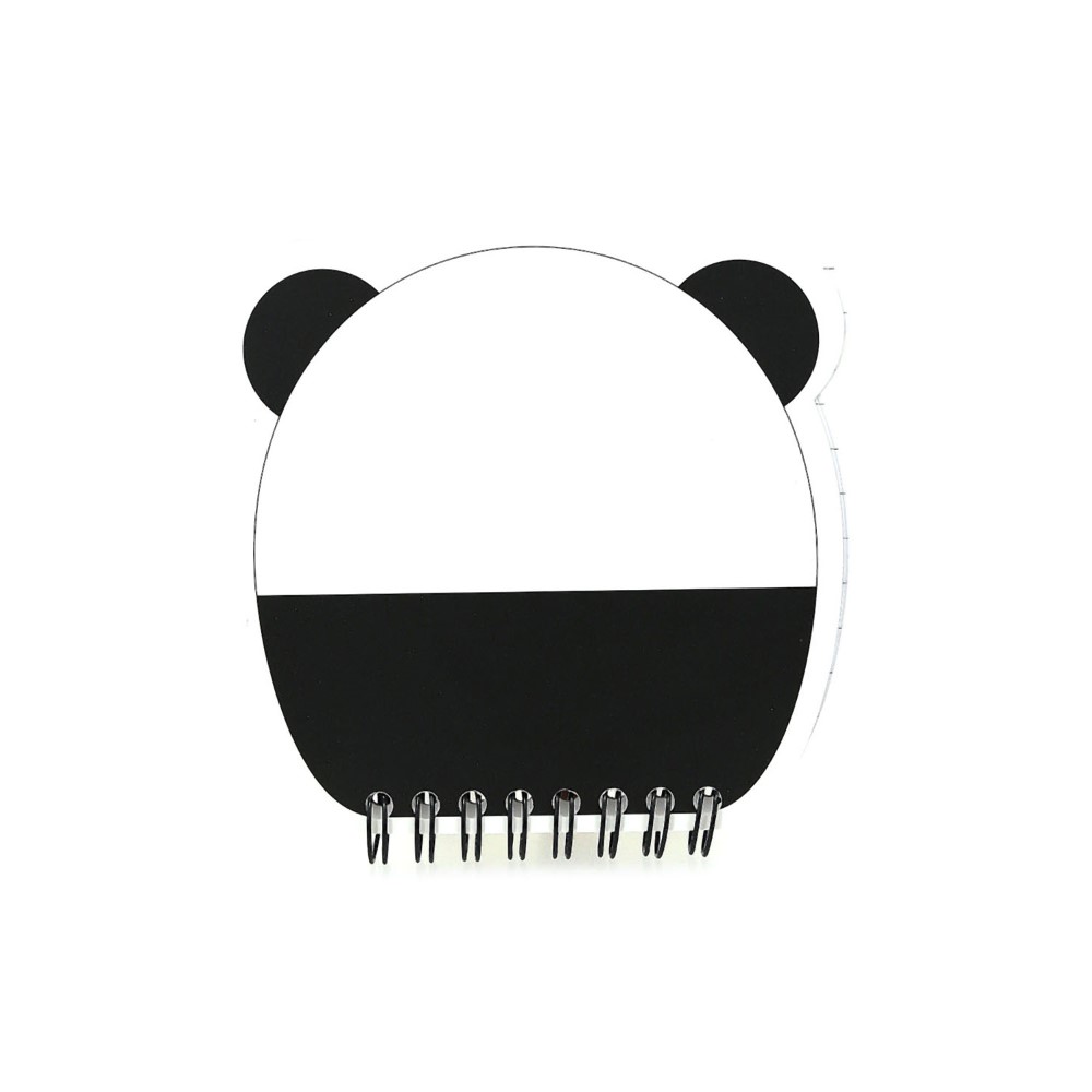 LIBRETA TRENDY MINI PANDA BLANCO