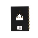 CUADERNO TRENDY A5 CUTE CAT NEGRO