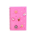 CUADERNO TRENDY A5 + BROCHES CANDY ROSA