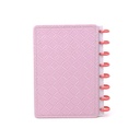 CUADERNO TRENDY A5 CON DISCOS MATELASSE ROSA