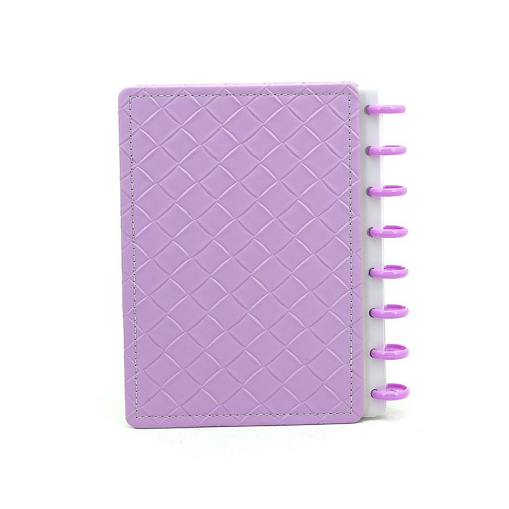 CUADERNO TRENDY A5 CON DISCOS MATELASSE VIOLETA