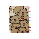 CUADERNO TRENDY A5 CON DISCOS CAPYBARA FAMILIA