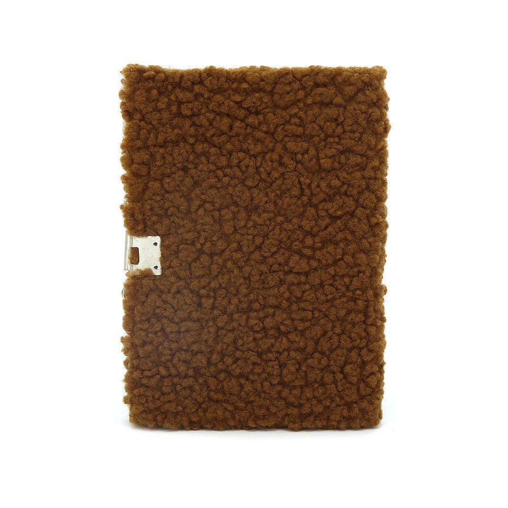 DIARIO INTIMO TRENDY CORDERITO CAPYBARA MOKA