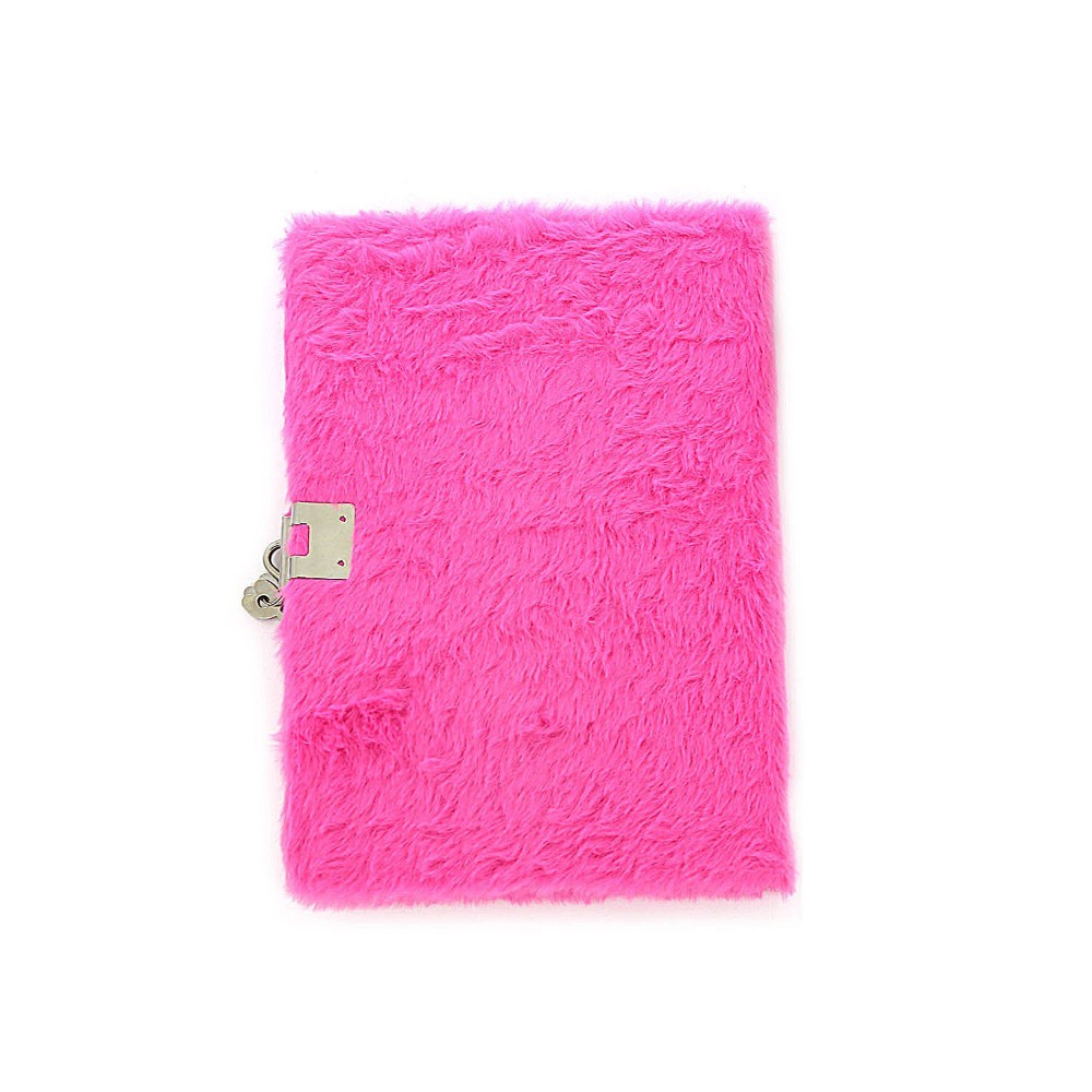 DIARIO INTIMO TRENDY PELUCHE HELADO FUCSIA