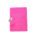 DIARIO INTIMO TRENDY PELUCHE HELADO FUCSIA