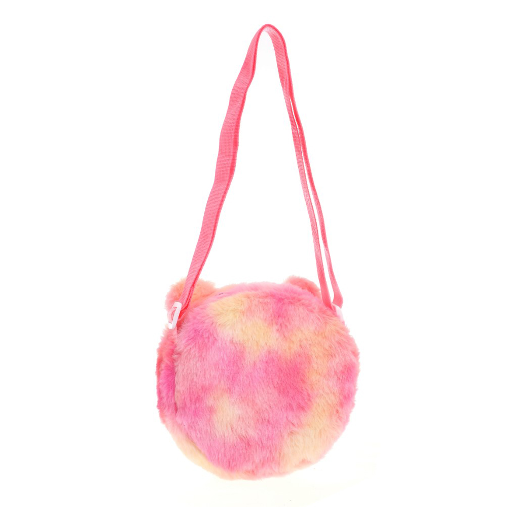 CARTERITA PELUCHE GATITO FUCSIA