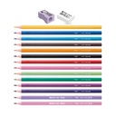 PINTURITAS FILGO X12 LARGAS + 2 LAPICES GRAFITO HB+SACAPUNTA+GOMA LEOPARDA