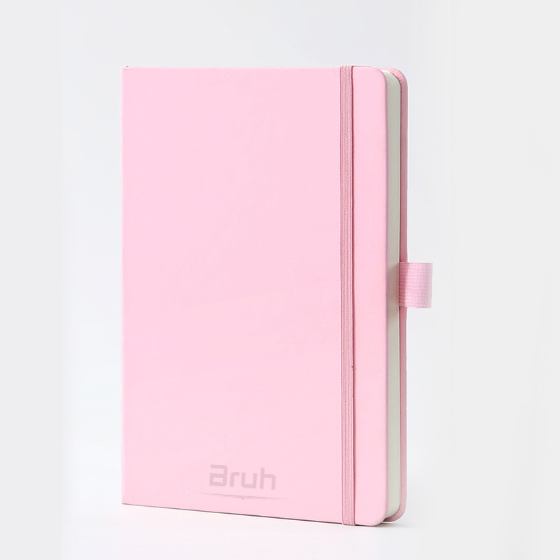 CUADERNO Y BOLIGRAFO OLAMI GRIS-ROSA-AZUL