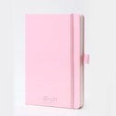 CUADERNO Y BOLIGRAFO OLAMI GRIS-ROSA-AZUL