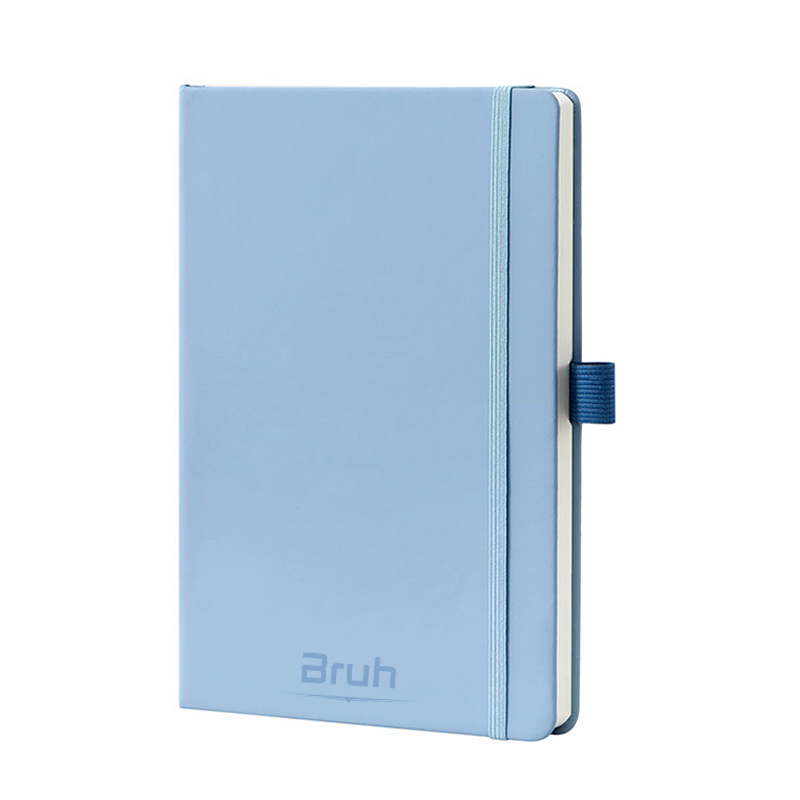 CUADERNO Y BOLIGRAFO OLAMI GRIS-ROSA-AZUL