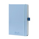 CUADERNO Y BOLIGRAFO OLAMI GRIS-ROSA-AZUL