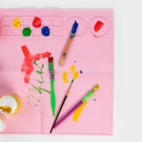 BASE DE SILICONA OLAMI PARA ARTES CELESTE-ROSA-NARANJA-AZUL