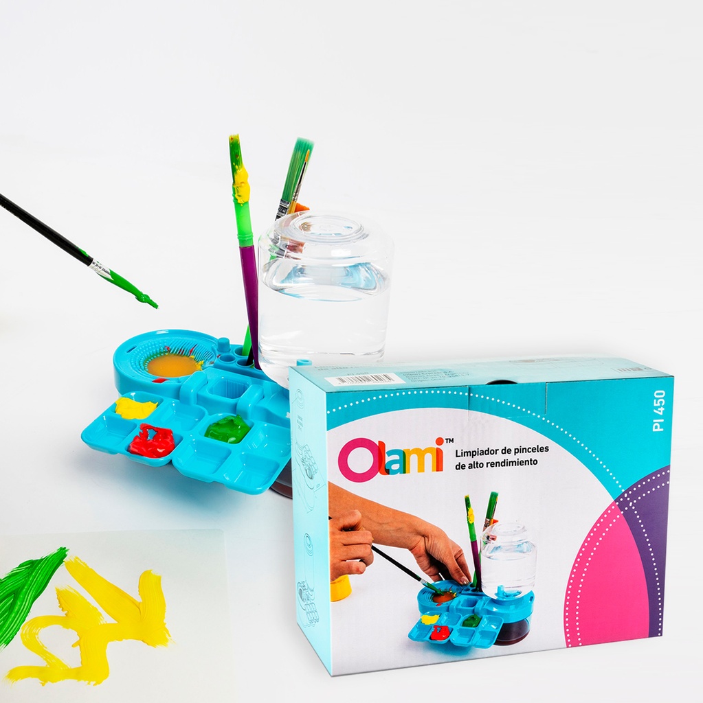 LIMPIA PINCELES OLAMI BLANCO