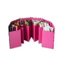 CAJA EXAGONAL OLAMI 90 PIEZAS UNICORNIO