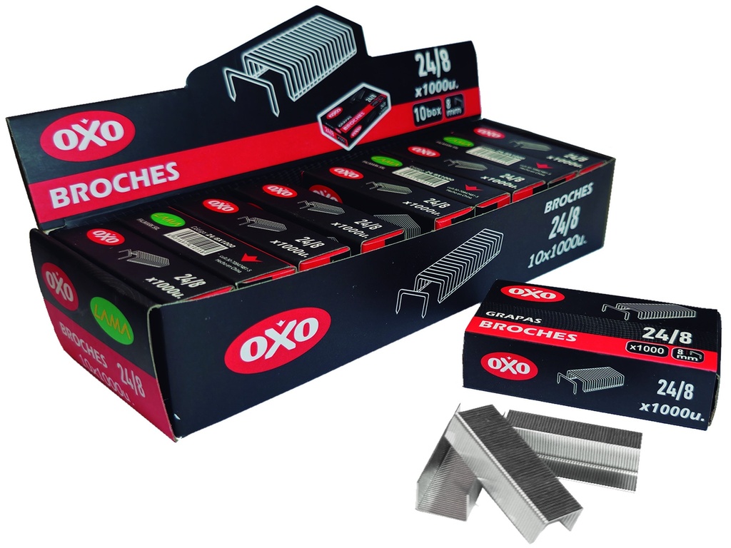 BROCHES OXO 24/8 X1000