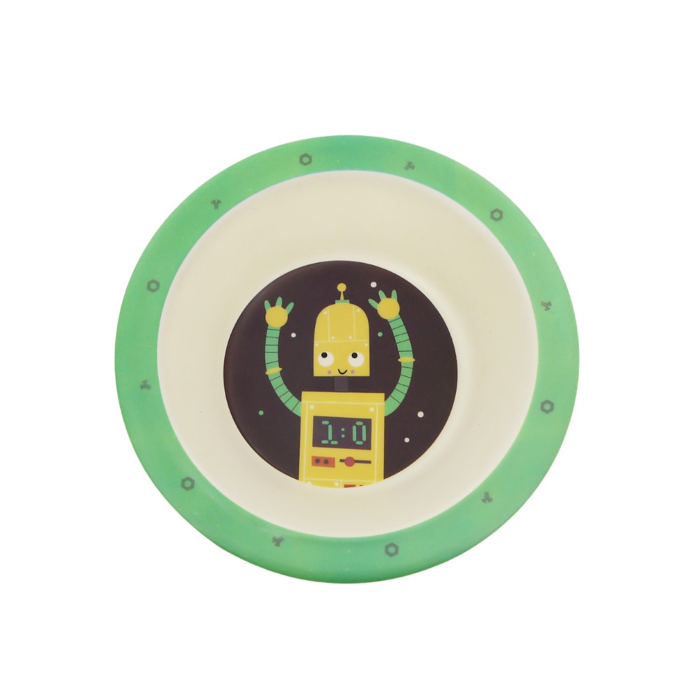 SET PLATOS TRENDY BAMBOO ROBOT
