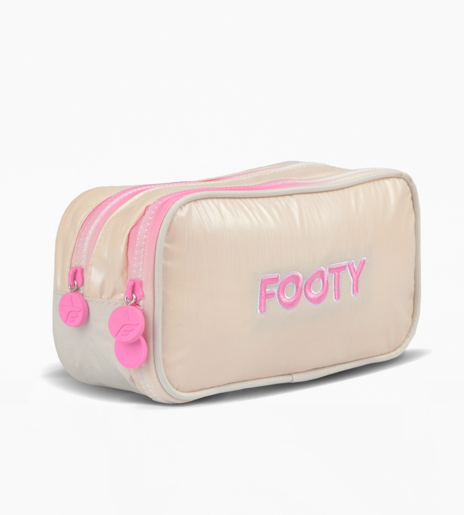 CARTUCHERA FOOTY 2 CIERRE CON ORGANIZADOR CRUDO