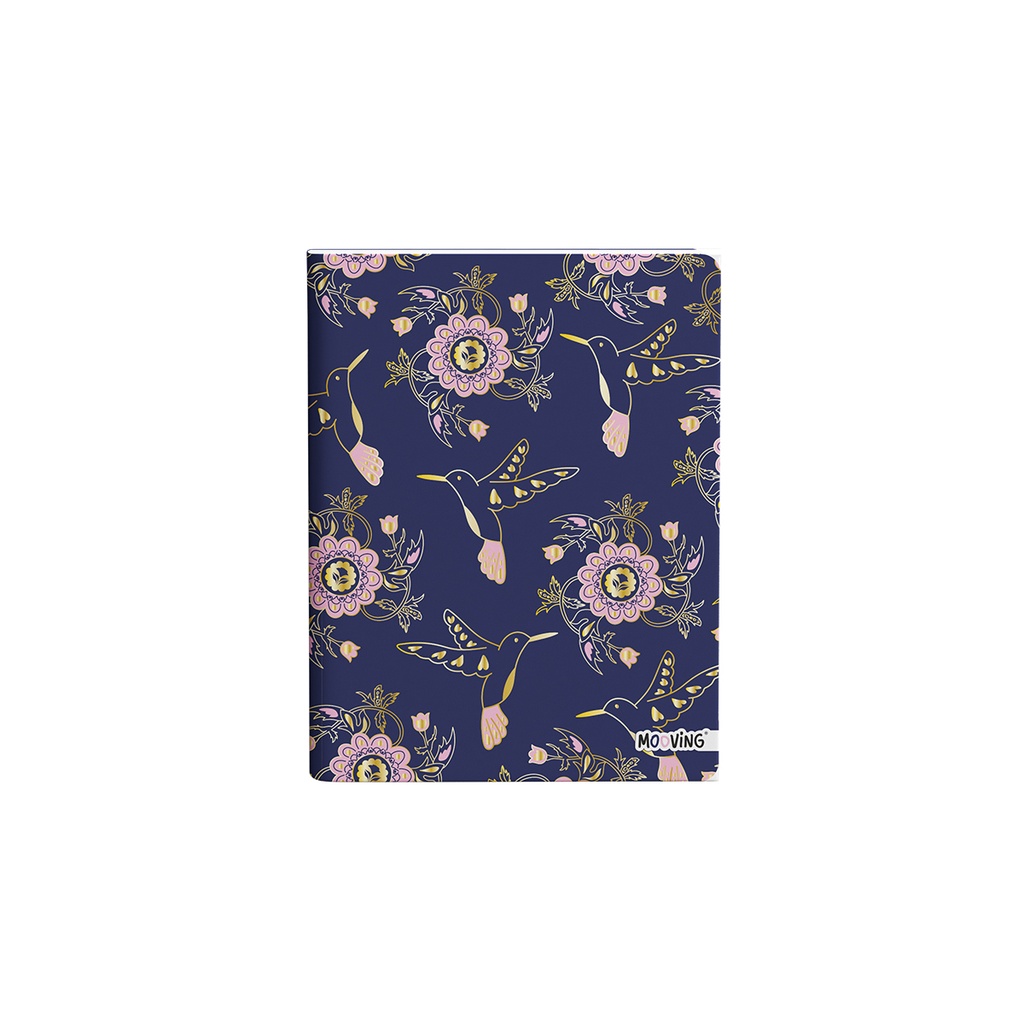 CUADERNO MOOVING TAPA FLEXIBLE 16X21 COSIDO 48H BOHO