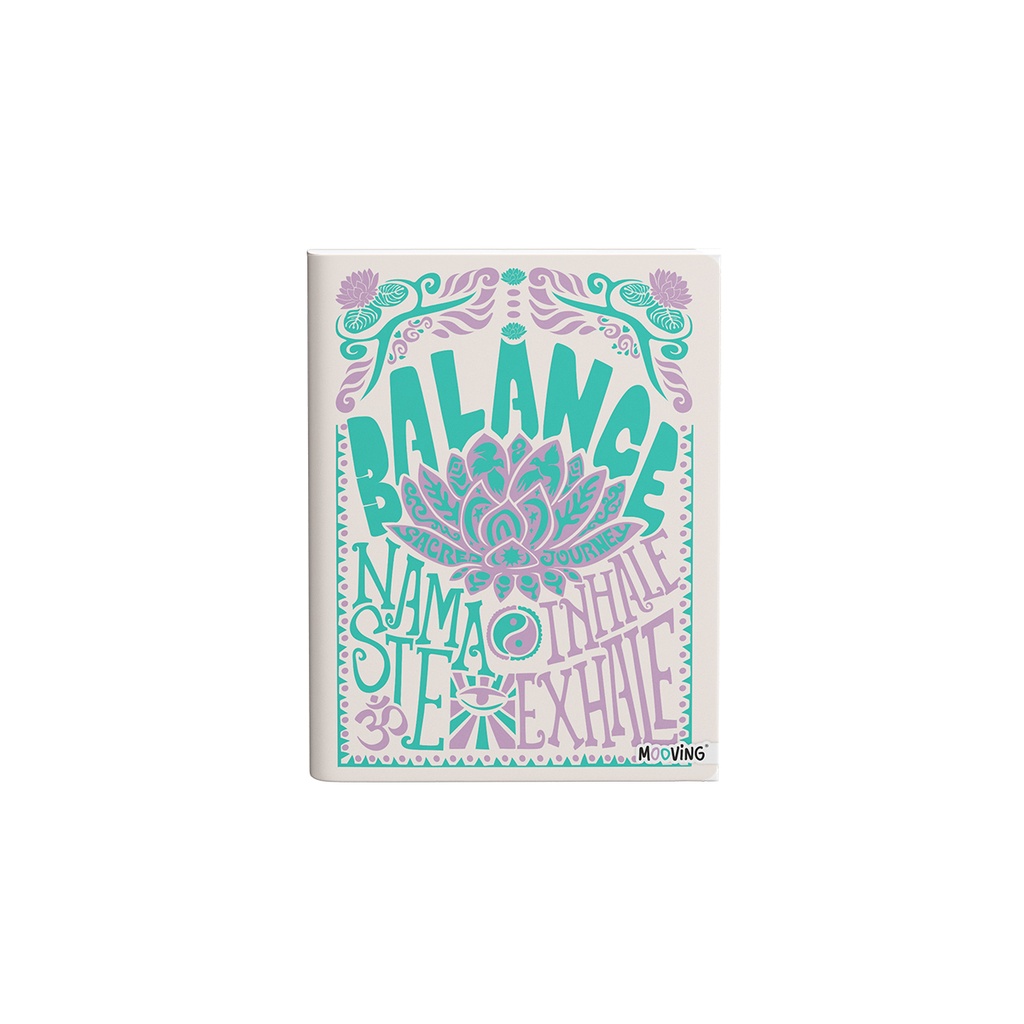 CUADERNO MOOVING TAPA FLEXIBLE 16X21 COSIDO 48H MYSTIC