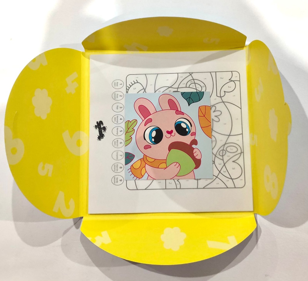 LAMINA PARA COLOREAR SPLASH PINTAMOS CON NUMEROS