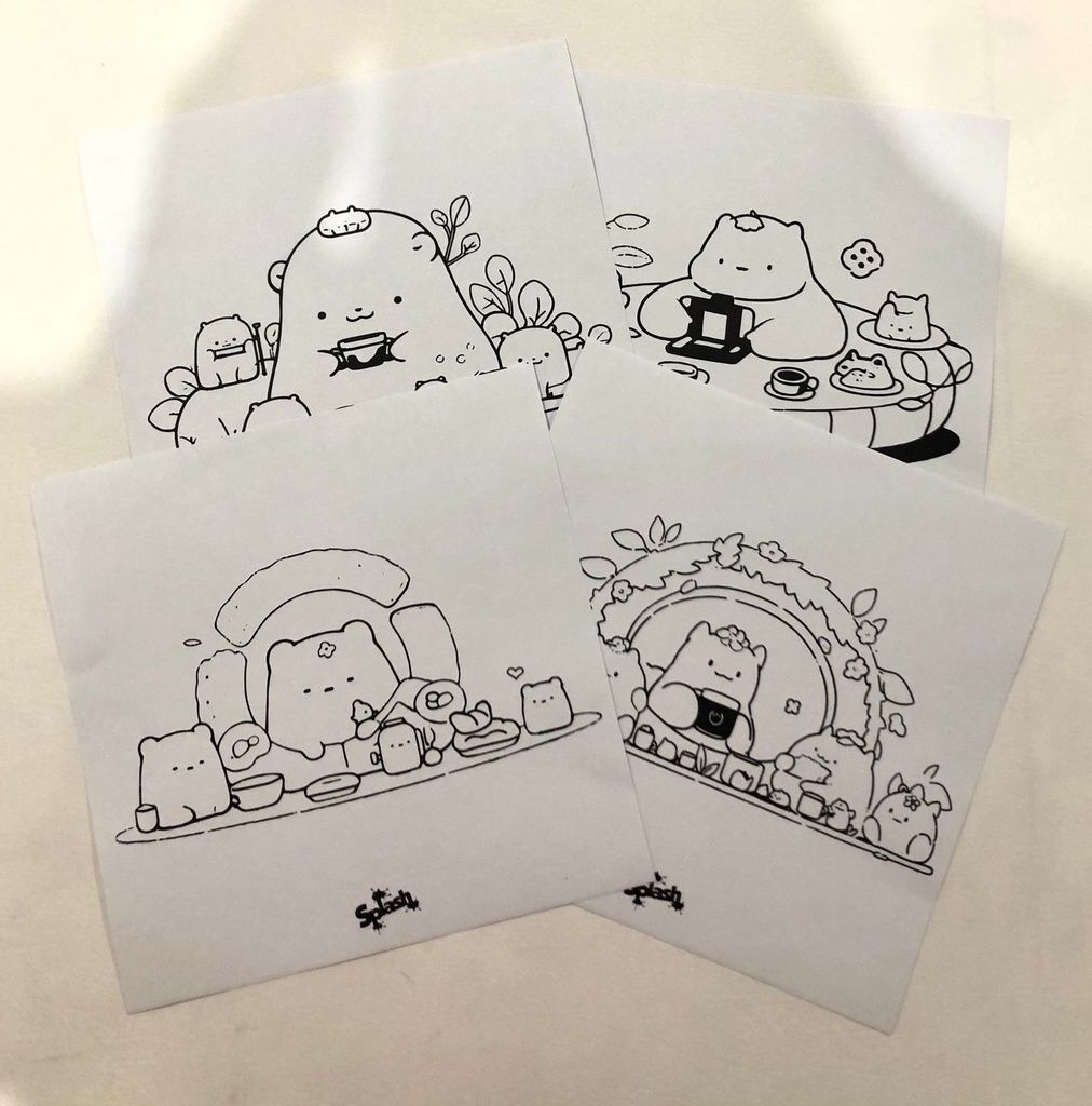 LAMINA PARA COLOREAR SPLASH SWEET MOMENTS