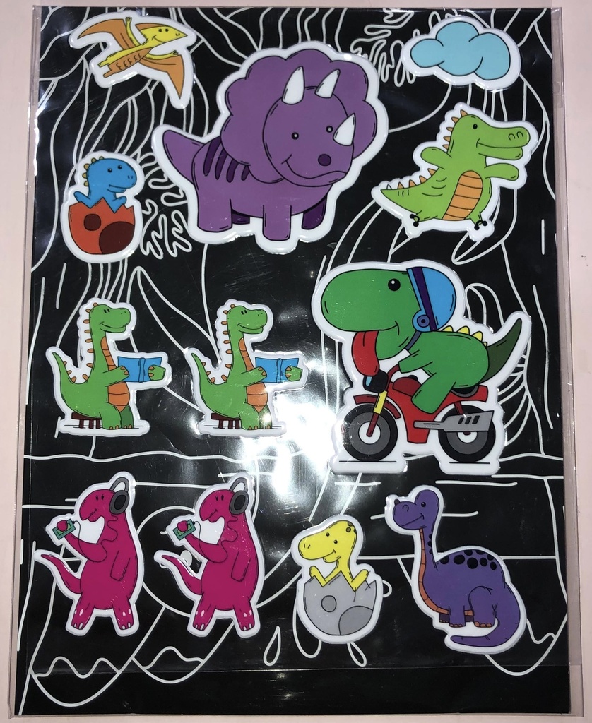 MAXI VALIJA SPLASH COLOREANDO DINOSAURIOS DIVERTIDOS