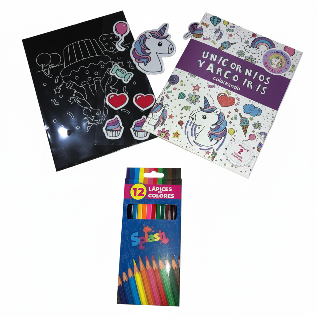 MAXI VALIJA SPLASH COLOREANDO UNICORNIOS Y ARCOIRIS