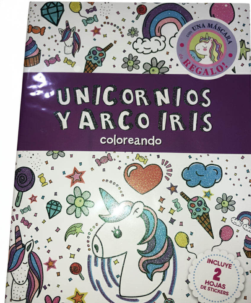 MAXI VALIJA SPLASH COLOREANDO UNICORNIOS Y ARCOIRIS