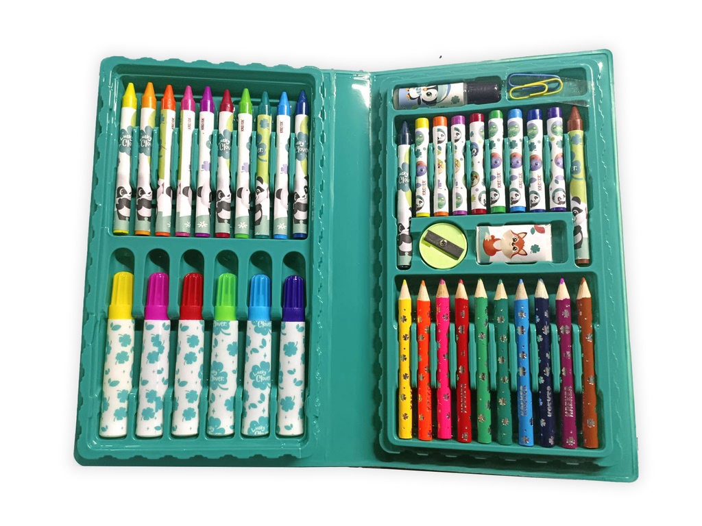 SET KREKER PARA PINTAR CAJA PLASTICA LUCKY CLOVER