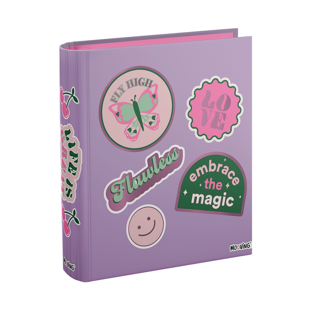 CARPETA A4 2X40 MOOVING PINK