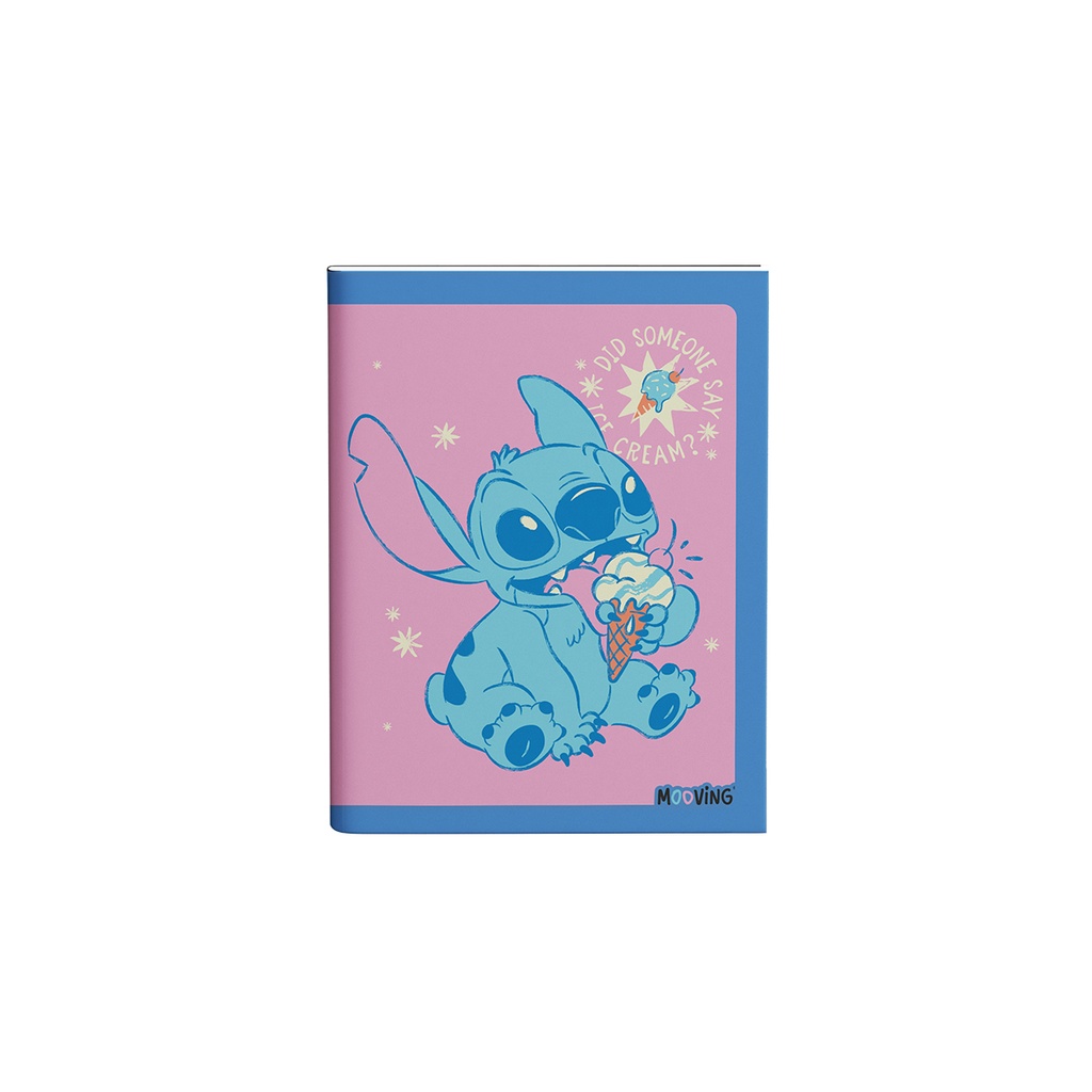 CUADERNO MOOVING 16X21 TAPA FLEXIBLE 48 HOJAS STITCH