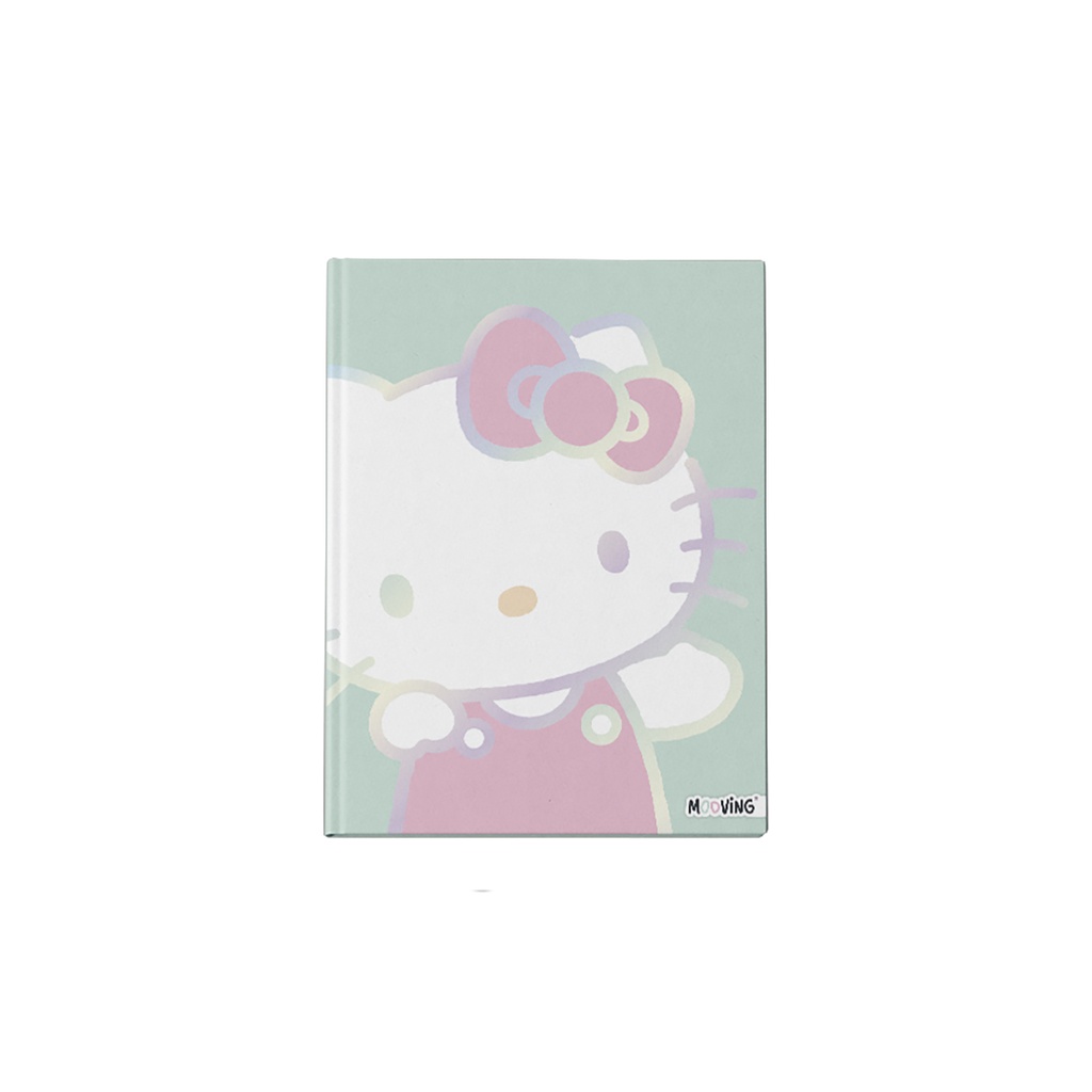 CUADERNO MOOVING 16X21 TAPA DURA COSIDO 48 HOJAS HELLO KITTY