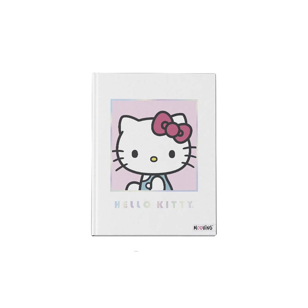 CUADERNO MOOVING 16X21 TAPA DURA COSIDO 48 HOJAS HELLO KITTY