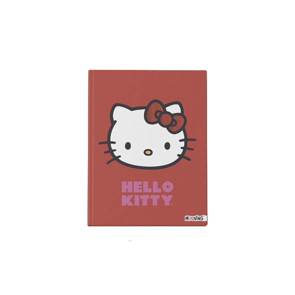 CUADERNO MOOVING 16X21 TAPA DURA COSIDO 48 HOJAS HELLO KITTY