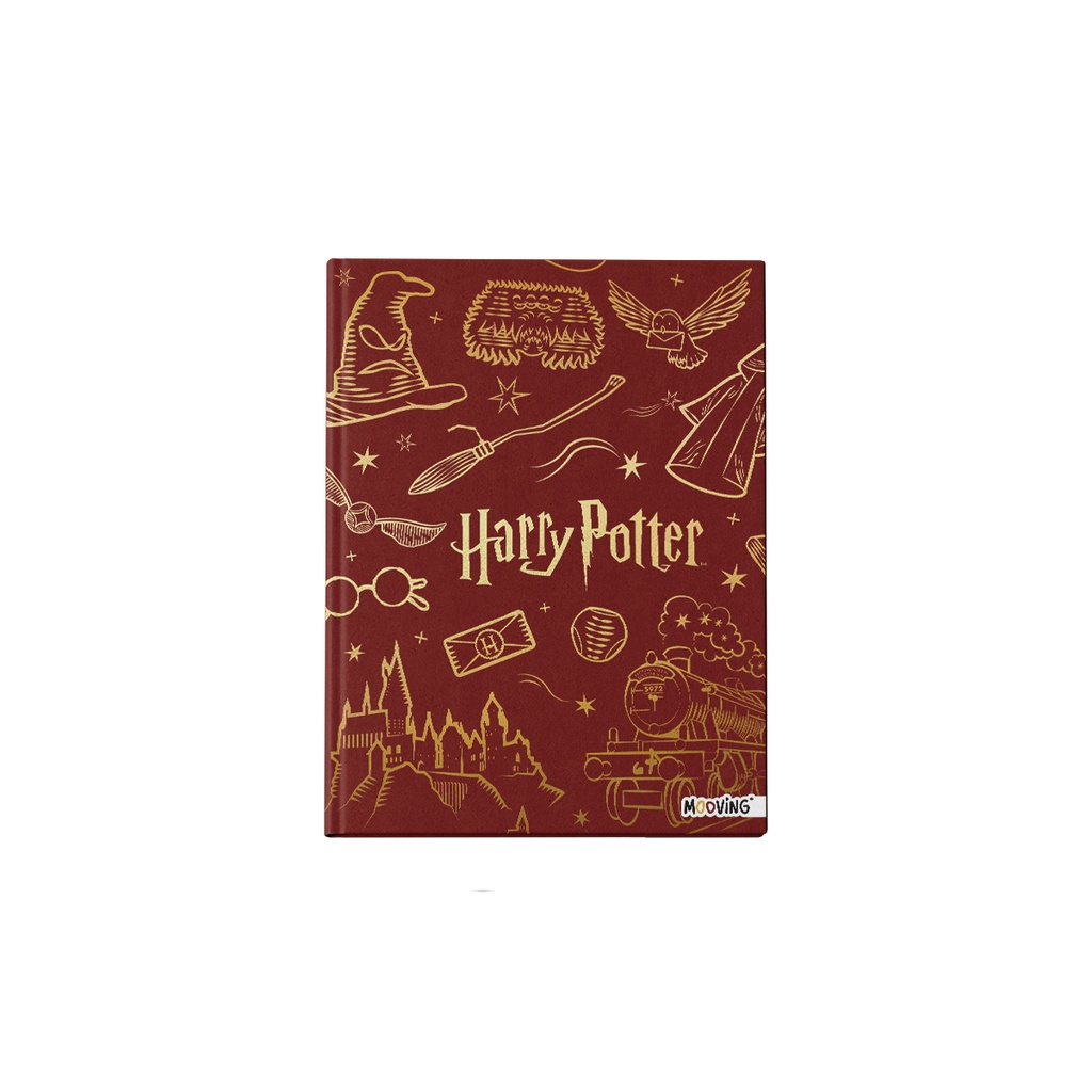 CUADERNO MOOVING 16X21 TAPA DURA COSIDO 48 HOJAS HARRY POTTER
