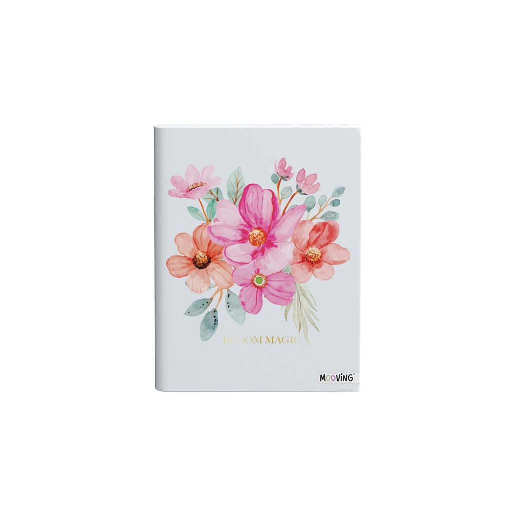 CUADERNO MOOVING TAPA FLEXIBLE COSIDO 16X21 GARDEN