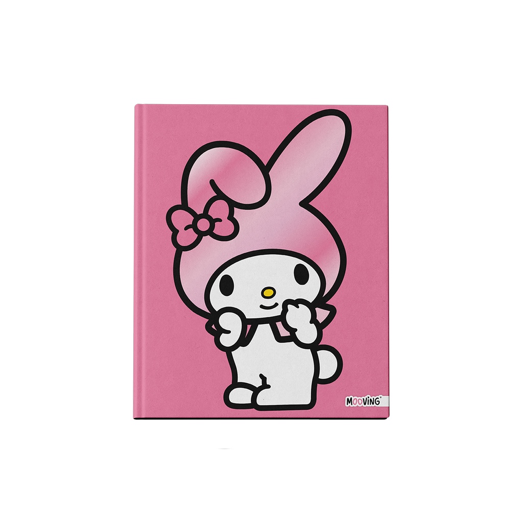 CUADERNO MOOVING 19.5X24 TAPA DURA COSIDO 48 HOJAS MY MELODY