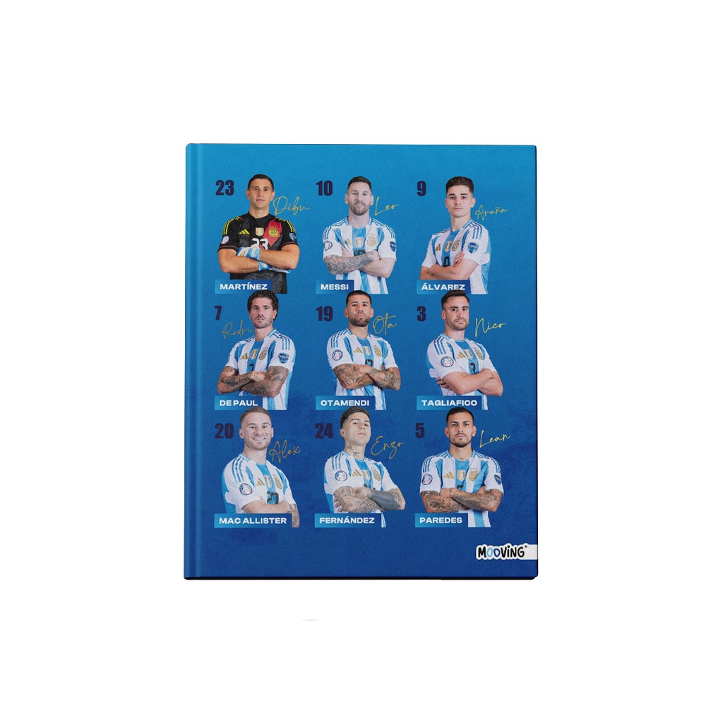 CUADERNO MOOVING TAPA DURA 19.5X24 48 HOJAS AFA SELECCION