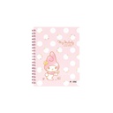 CUADERNO MOOVING 16X21 TAPA DURA CON ESPIRAL 80 HOJAS MY MELODY