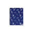 CUADERNO MOOVING TAPA DURA CON ESPIRAL 16X21 80 HOJAS RAYADAS MICKEY Y FRIENDS