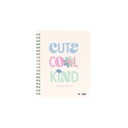 CUADERNO MOOVING 16X21 TAPA DURA CON ESPIRAL 80 HOJAS COOL