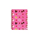 CUADERNO MOOVING 16X21 TAPA DURA CON ESPIRAL 80 HOJAS MINNIE MOUSE