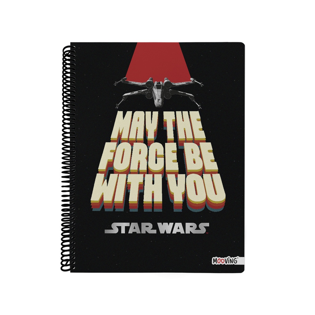 CUADERNO MOOVING A4 UNIVERSITARIO 80 HOJAS STAR WARS