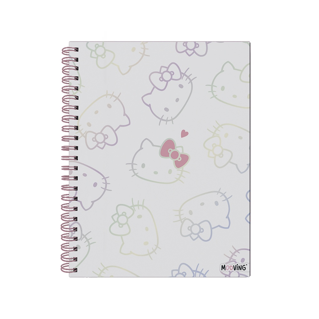CUADERNO MOOVING A4 TAPA DURA 96 HOJAS HELLO KITTY