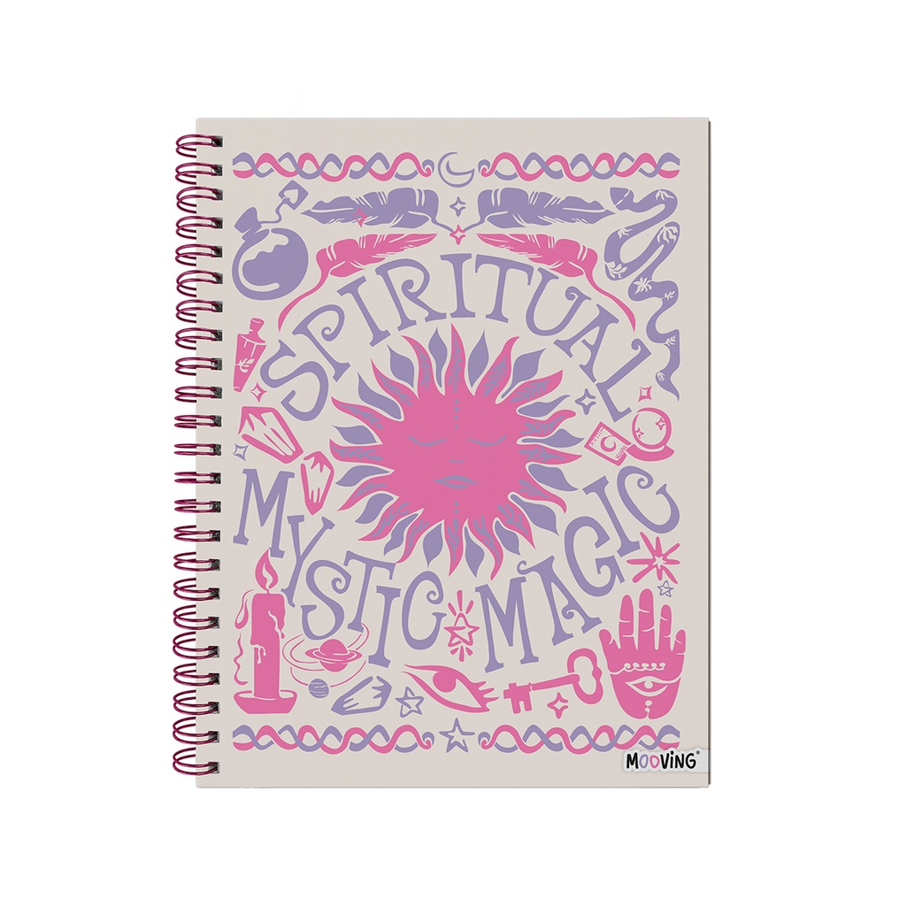 CUADERNO MOOVING A4 TAPA DURA 96 HOJAS MYSTIC