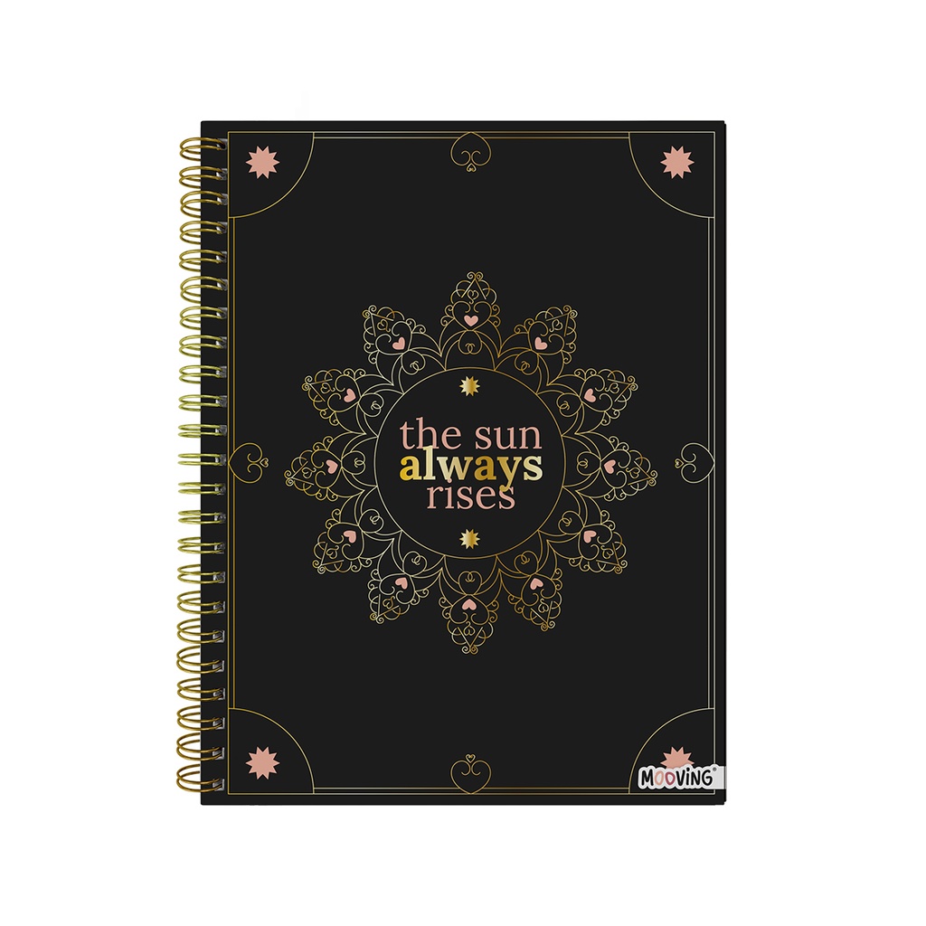 CUADERNO MOOVING A4 TAPA DURA 96 HOJAS BOHO