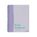 CUADERNO MOOVING A4 TAPA DURA 96 HOJAS PASTEL BLOCK