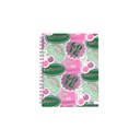 CUADERNO MOOVING 16X21 TAPA DURA CON ESPIRAL 80 HOJAS PINK